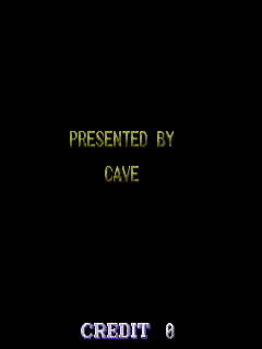 Donpachi - Unused 'Presented By Cave' text